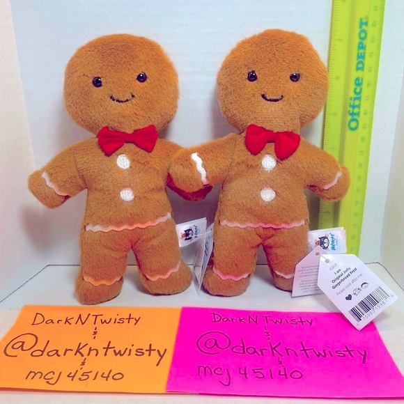1 BNWT Jellycat Original Jolly Gingerbread Fred - Picture 2 of 10